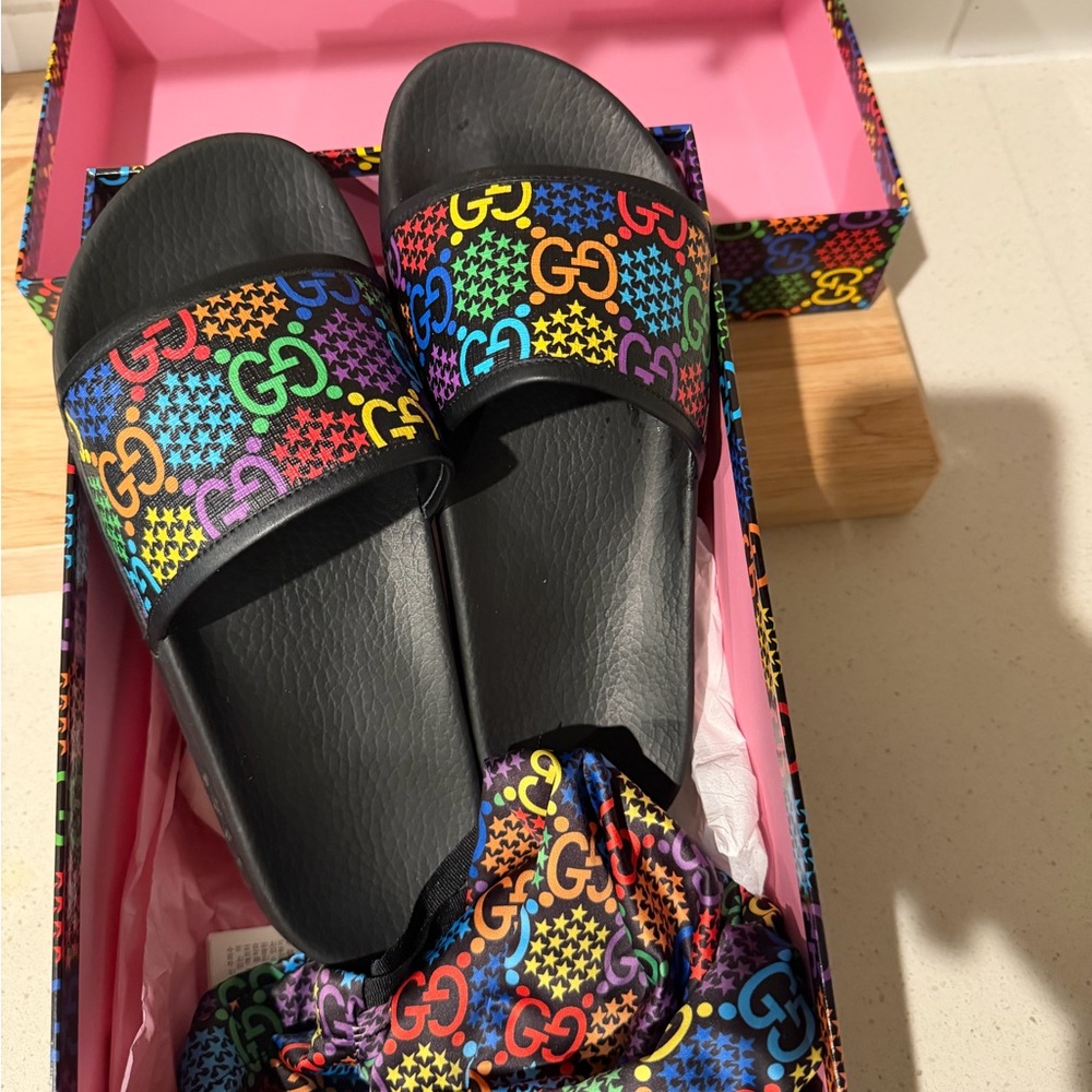 Gucci Ace Psychedelic men's slippers US 7 - Picture 4 of 6